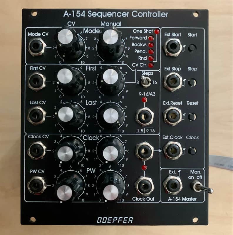 Doepfer A-154V Sequencer Controller Vintage Edition 2010s - Black image 1