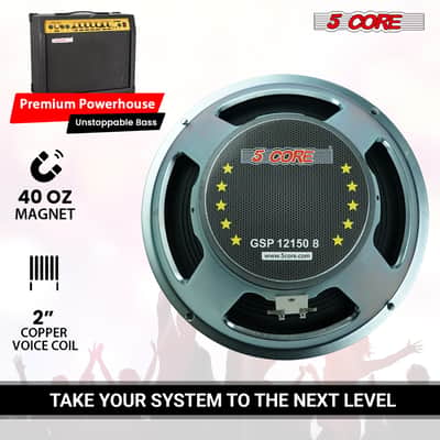 5 Core 12 Inch Guitar Speaker 300W Replacement 8 Ohm Amplifier Cabinet Driver image 4