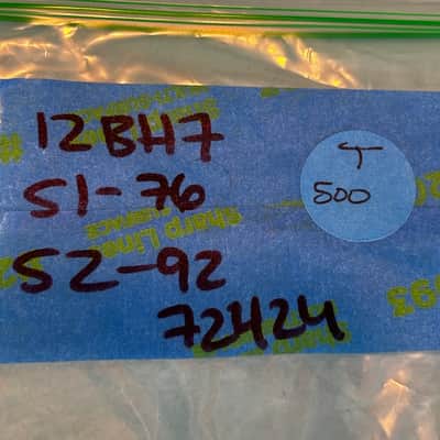 1955 General Electric 12BH7 Vintage 1950s GE Gray Plate D Getter Tube! T500 image 6