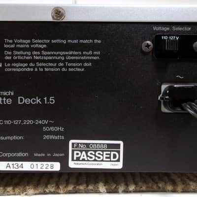1991 Nakamichi Cassette Deck 1.5 Discrete 3-Head Stereo Rare Silver Edition Switchable 120-240 Volts 1-Owner Completely Serviced with New Belts 06-08-2025 Gorgeous! #228 image 8