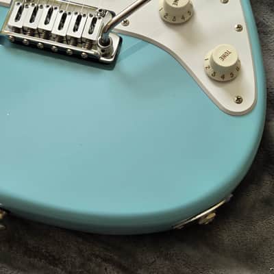 2021 Jackson MJ Series Misha Mansoor Signature So-Cal 2PT Electric Guitar - Daphne Blue + Jackson Case image 3