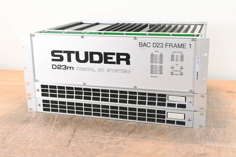 Studer D23m I/O System w/ A-Link HD Card, Fan Module, and Filter Module CG01BZM image 1