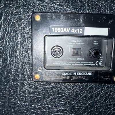 Marshall 1960AV 4x12 Angled Cabinet – G12 Vintage / G12T-75 Mix – Excellent Working Condition image 7