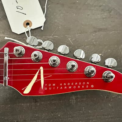 1997 Tom Anderson Classic Red Solid Body Electric Guitar, Serial #11-9-97N image 12