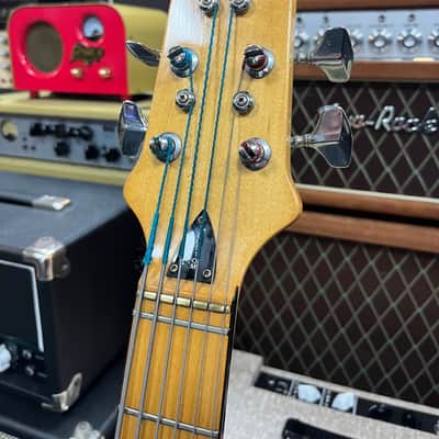 Shergold Marathon 6 String Bass White 1981 image 9