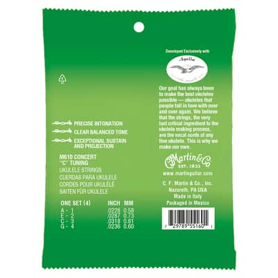 M610 UKULELE PREMIUM Polygut Concert Martin Strings image 4