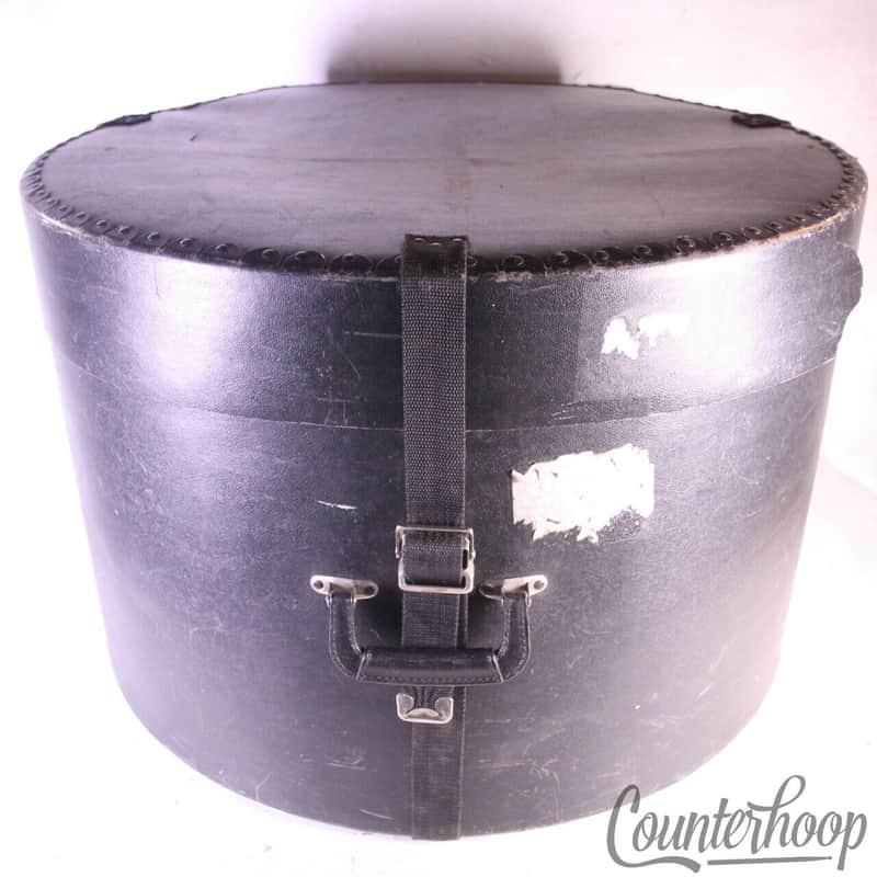 *Humes & Berg 14x24" Fibre Bass Drum Case 28x18+4"Hard Shell Fiber USA Vintage* image 1