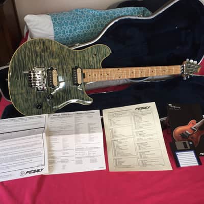 Peavey Wolfgang Custom Shop 2003 Blue quilt image 5