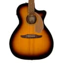 Used Fender Newporter Player A/E Guitar - Sunburst w/ Walnut FB
