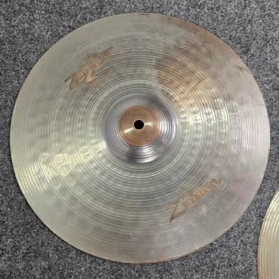 Used Zildjian ZHT Titanium Solid Hi Hat Cymbals 14" - Fair image 3