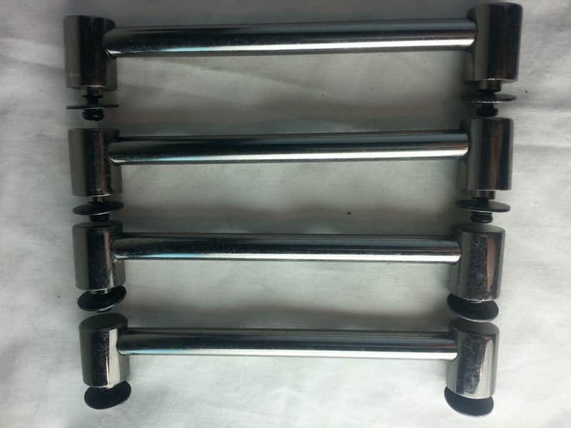 *Custom 4x Tube Lugs Black Nickel 5" Hole Spacing for 6,8-10" Tom Drums Set/Kit* image 1