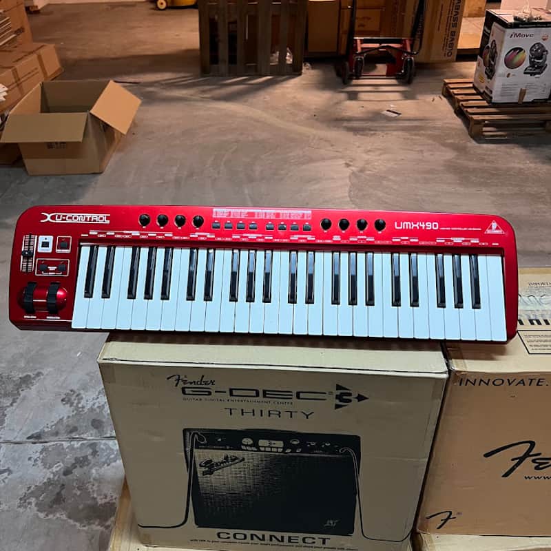 Behringer U-Control UMX490 49-Key USB/MIDI Controller (Red Edition) - NON-FUNCTIONING / FOR PARTS image 1
