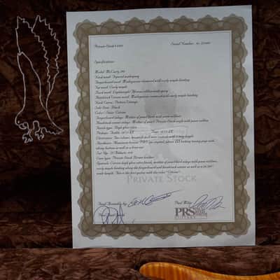 PRS McCarty 594 Private Stock Honey Orange image 16