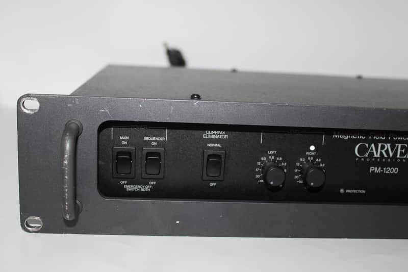 Carver Power Pm1200 Magnetic Feild Amplifier Tested & Works Fine