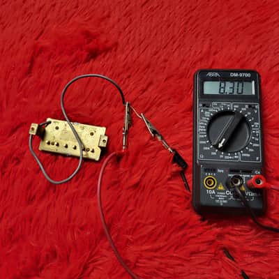 1980's - 1990's Fernandes Burny VH-3 Humbucker - Black With Gold Pole Screws - 8.30K Ohm - Ceramic Magnet - Made in Japan MIJ image 15