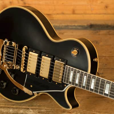 Gibson Custom 1957 Les Paul Custom Reissue 3-Pickup Bigsby | Ebony - VOS image 5