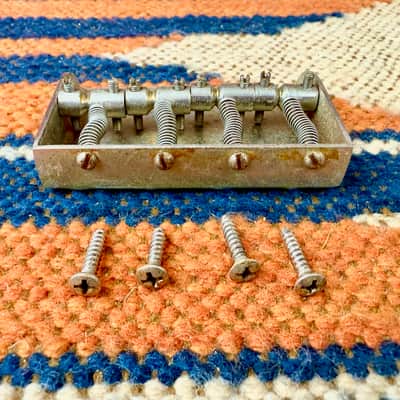 1970's Gibson Grabber G-3 Bass Guitar Bridge Complete ~1978 image 8