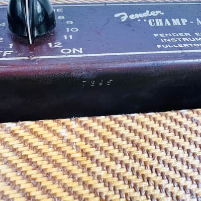 Fender Champ 5C1 Wide Panel 1x6" Combo Amplifier 1954 - Tweed Bild 12