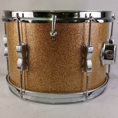 Ludwig 8x12"Champagne Sparkle Club Date Tom Drum Vintage60s Classic Keystone USA image 4