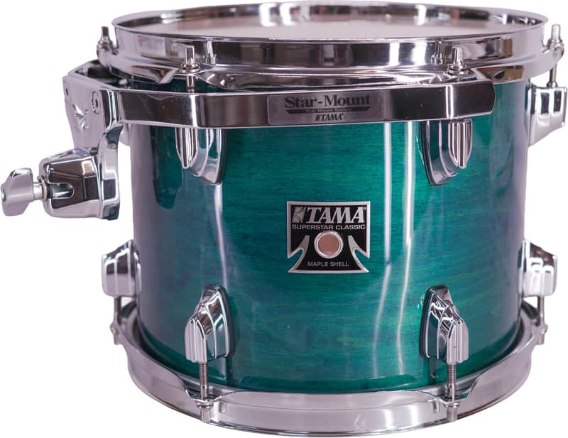 Tama Superstar Classic Exotix 10x8 Rack Tom – Gloss Sapphire Lacebark Pine image 1