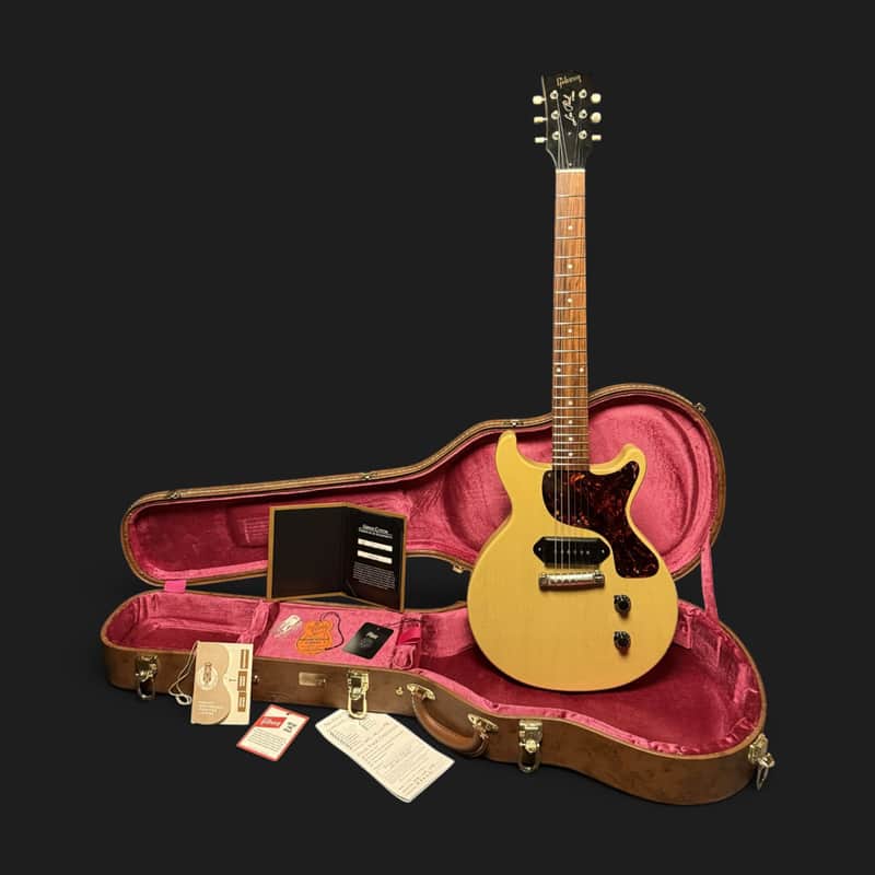 Gibson Custom Shop Les Paul Junior 1958 Doublecut Reissue VOS 2019 - TV Yellow - VIDEO image 1