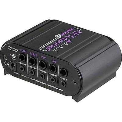 ART HeadAmp 4 4-Channel Headphone Amplifier with StreamEye Cans50 Professional Studio Headphones, 1/4" TRS Cable and Polishing Cloth image 2