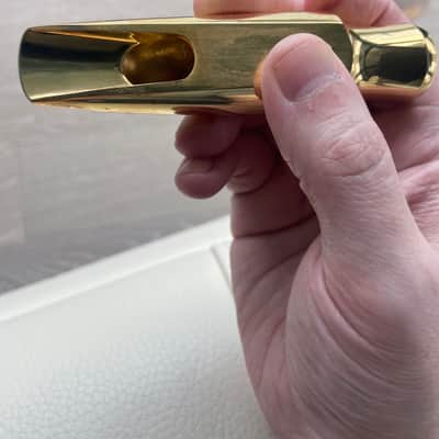 Ted Klum New London Tenor Mouthpiece - Size 8 - Brass/24k Gold Plated image 9