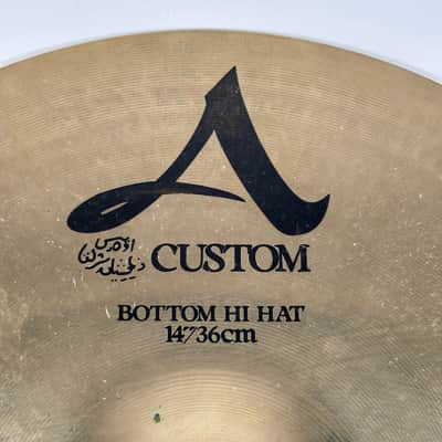 Zildjian 14" A Custom Hi-Hats Set Top & Bottom image 15