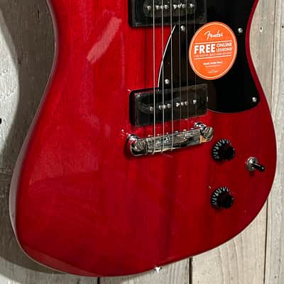 Squier Paranormal Strat-O-Sonic - Crimson Red Transparent Includes a pro Setup, Support A Brick & Mortar Store, Shop Here! image 3
