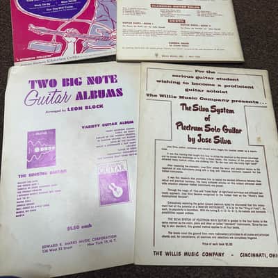 Used Vintage Retro Old Set of 9 different music books Solo/Spanish/Method Guitar image 4