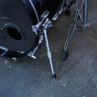 Yamaha Tour Custom Double Bass Drum Set (1985–1988) – Made in Japan – Solid Black image 14