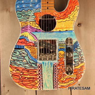Squier Classic Vibe '50s Custom Art Telecaster " Water Werks 5 " image 4