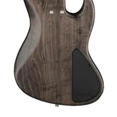 Sadowsky MetroLine 21-Fret Vintage P/J Bass-Swamp Ash Body-4 String-Nirvana Black Transparent Satin-Lefthand image 3