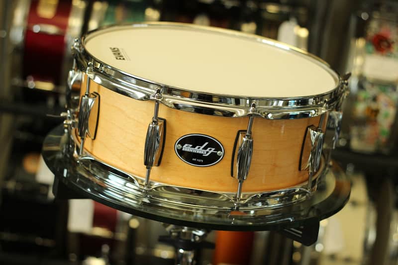 Edg Drumworks Custom Maple 10 Lug 14" x 5.5" Snare Drum - Maryville Natural Maple image 1