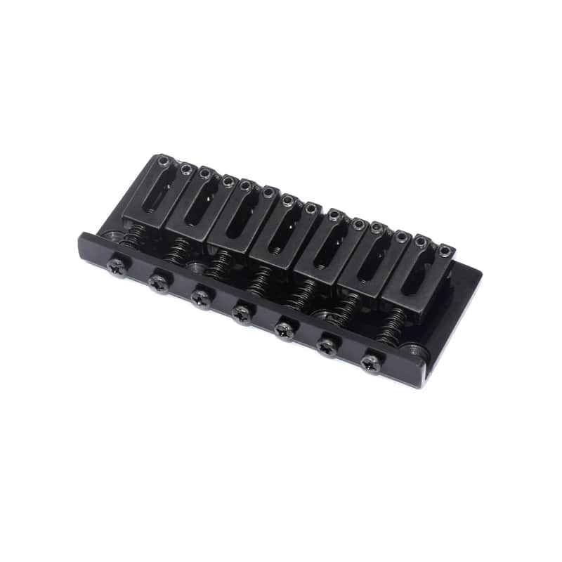 KD By AxLabs 7-String Hardtail Bridge - String-Through-Body, 10.5 mm Spacing - Black image 1