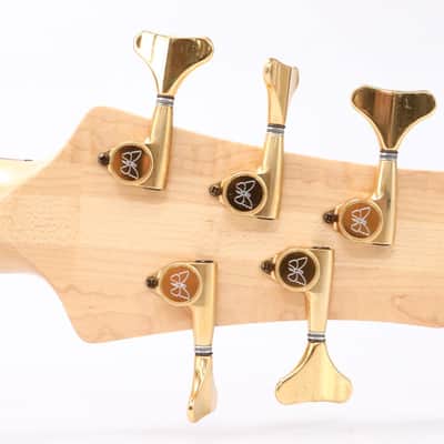2000 Fodera Imperial Beezelite Buckeye Burl 5-String Bass Guitar Lefty #50662 image 14