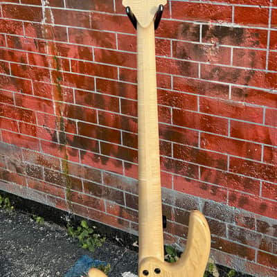 Fodera Monarch Std. 4 String Bass 2020 - gorgeous Fiddleback Maple 8 lbs. 7 oz. example by the Fodera Boyz ! image 10