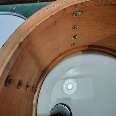 Ludwig No. 944 Classic 9x13" Rack Tom (3-Ply) with Pointed Blue/Olive Badge 1973 - 1976 - Maple Cortex image 11