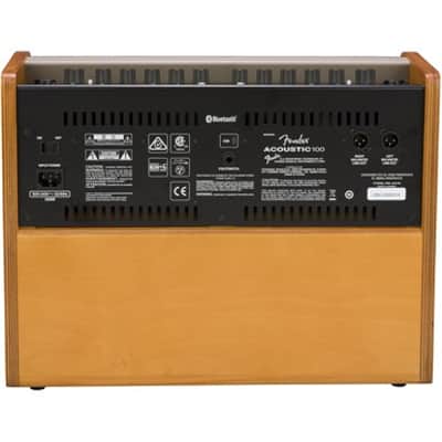 Fender Acoustic Guitar Amp, 100 Watts, with 2-Year Warranty Bluetooth Speaker, 8 Inch Full-range Speaker, 14Hx18.5Wx9.25D inches, Wood, Natural Blonde image 3
