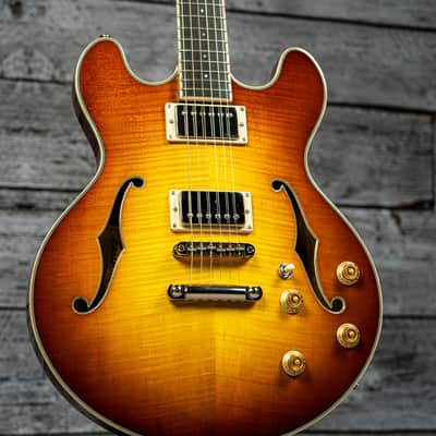Eastman T185MX Thinline Electric Guitar - Goldburst image 3