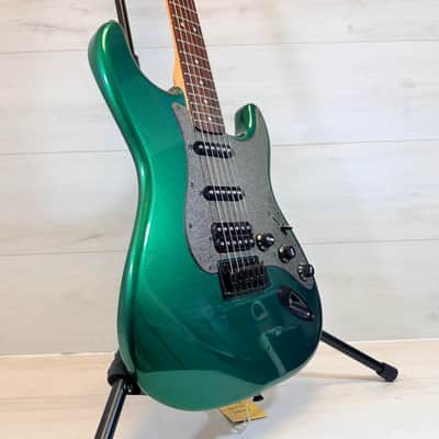 Squier Bullet Strat HSS Electric Guitar Metallic Green 2014 - Metallic Green image 1