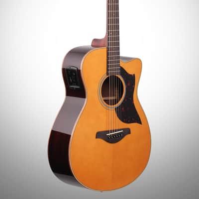 Yamaha AC1R Acoustic-Electric Guitar, Vintage Natural image 3