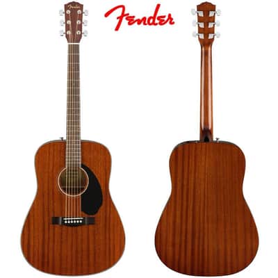 Fender CD-60S Dreadnought Acoustic Guitar, Walnut Fingerboard, All-Mahogany image 2