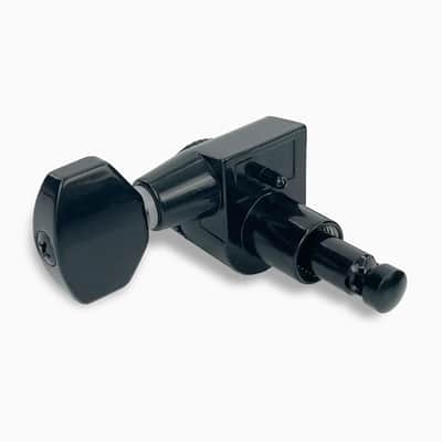 NEW True Lok Mid-Size Locking Tuners - 6-in-line, Single Pin TK-7107-003 BLACK image 3