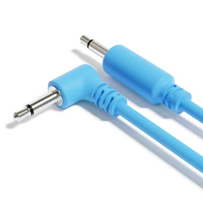 ExcelValley [Blue | 120 cm - 47.24"] 5-Pack Hybrid Mono Modular Patch Cables TS 3.5mm 1/8" Eurorack Synth Synthesizer image 4
