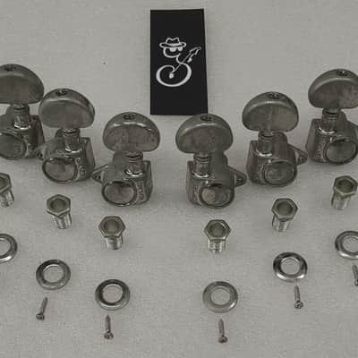 Aged Relic Nickel Grover Rotomatic 18:1 Tuners Tuning Machines image 1