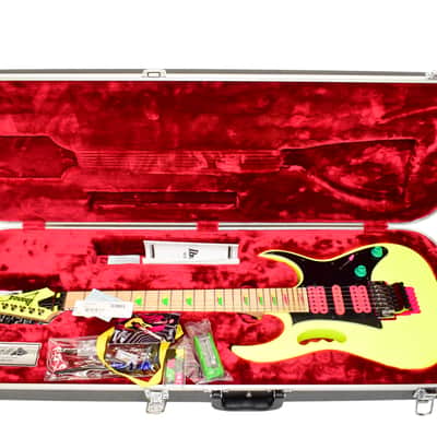 2017 Ibanez 30th Anniversary JEM777 Steve Vai Jem Electric Guitar, Desert Yellow w/ Case image 1