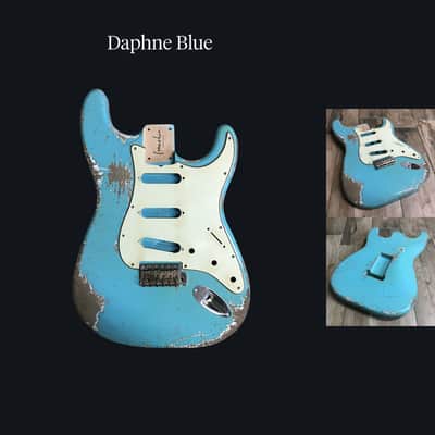 Made to Order - FRANCHIN Mercury guitar body Relic Aged 100% Nitro Lacquer (Sunburst/ Black/ White/ Blue/ Green/ Yellow/ Red/ Pink/ Burgundy/ Purple/ Gold/ Silver, etc.) Basswood Poplar Stratocaster-Strat-S-Style Made in Italy image 10