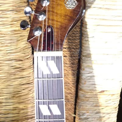 PeaceQ Custom Deluxe Goldfoil Flame Sunburst image 6