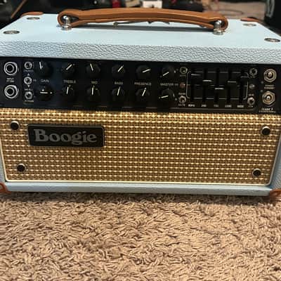 Mesa Boogie Mark Five:25 2-Channel 25-Watt Tube Amp Head - Custom Baby Blue Bronco & Tan Grille (Excellent Condition) image 13